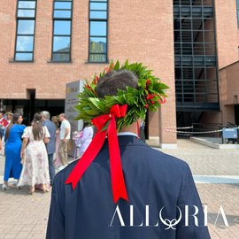 Corona d'alloro laurea triennale